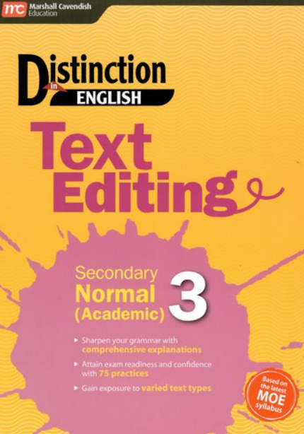 Distinction in English: Text Editing Sec 3 (G2) | COZY BOOKSTORE
